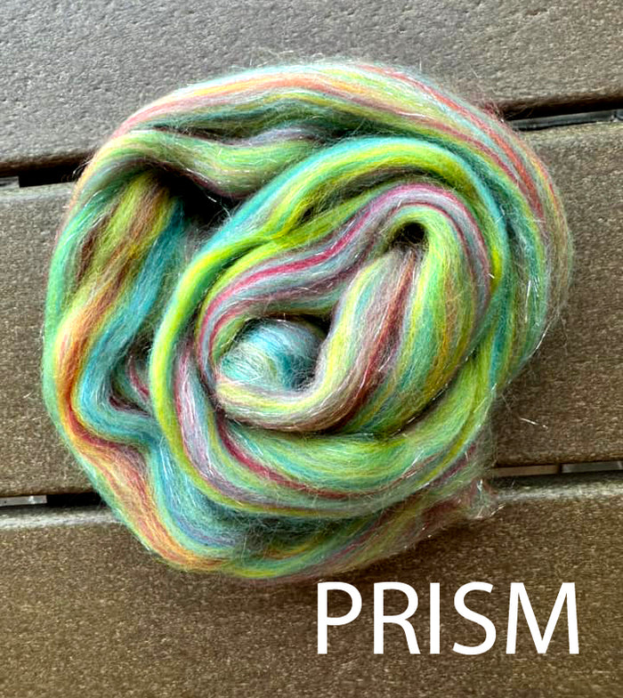 PRISM  - 85% 23 micron Merino - 15% glitter ONE POUND group order -**please give up to 3 weeks for delivery**