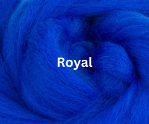 Corriedale Combed Top ROYAL - 1 Ounce - J