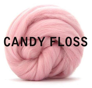 Shetland Wool Top - Candy Floss - 1 Ounce - Sold by Jessica