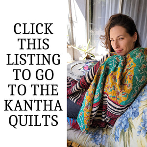 COUNTDOWN TO CHRISTMAS DAY 3 KANTHA QUILTS