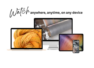 SPIN, PREP AND FINISH WOOLEN SPUN YARN online class Camaj School of Fiber Arts
