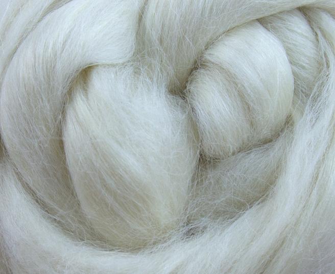 FALL SALE! White Baby Alpaca & Bleached Tussah Silk Blend - FOUR OUNCE PACK - Sold by Jessica