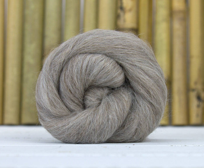 Alpaca Baby Combed Top GREY  by the ounce - J