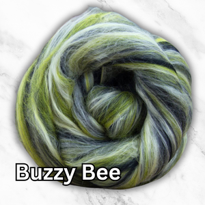 This Just In! Buzzy Bee - Merino, Bamboo Rayon, Soybean Blend Combed Top - J