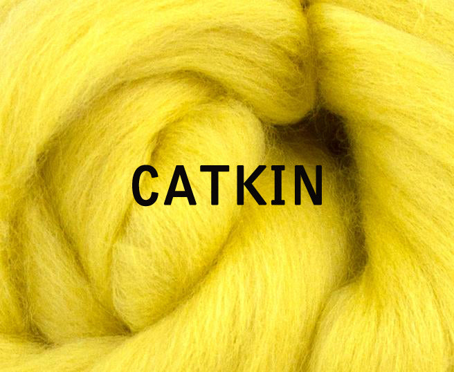 Corriedale Combed Top CATKIN - One Ounce - J