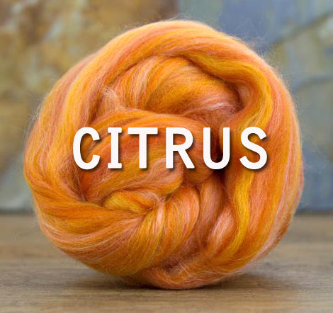 CITRUS  23 Micron merino/tussah silk 70/30 blend - ONE POUND PRE-ORDER - please give up to 3 weeks for shipping of pre-order fibers