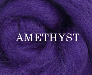Corriedale AMETHYST  by the ounce in stock - m