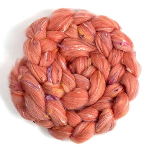 CORAL REEF - Polwarth/viscose bits - by the ounce in stock - m