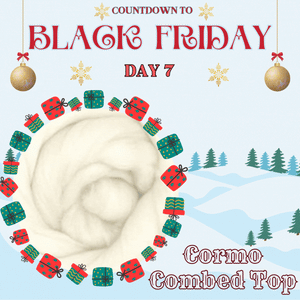 Black Friday Sale! 35% OFF CORMO Wool Combed Top - 1 Pound Presale - Please allow up to three weeks for shipping