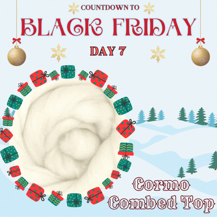 Black Friday Sale! 35% OFF CORMO Wool Combed Top - 1 Pound Presale - Please allow up to three weeks for shipping