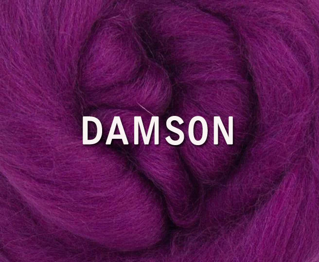 Damson 23 mic Merino by the ounce - M