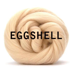 18 mic SUPERFINE Merino EGGSHELL Combed Top - 1 ounce - Sold by Jessica