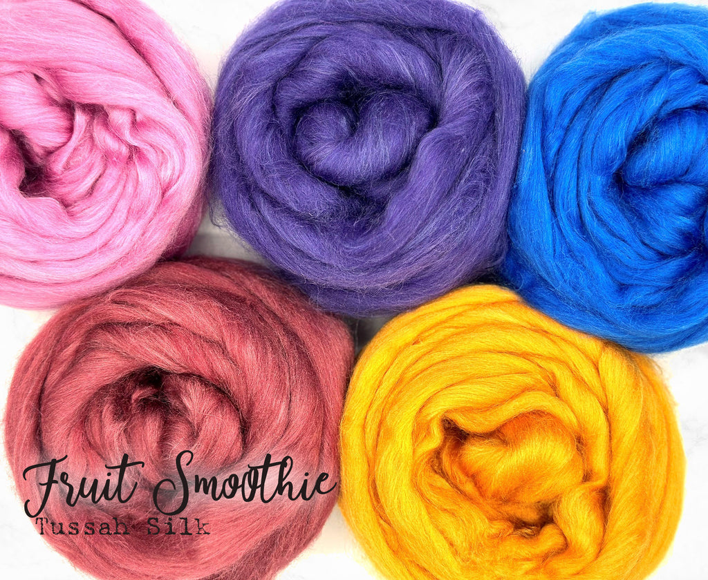 FRUIT SMOOTHIE - TUSSAH SILK SAMPLER 9 ounces - sold by jessica