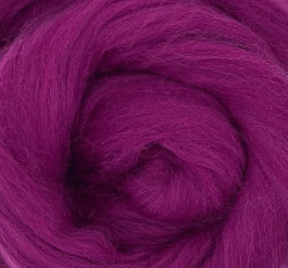 23 micron Merino Fuchsia - by the ounce - m