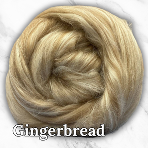 This Just In! Gingerbread - Baby Camel and Tussah Silk Blend Combed Top - J