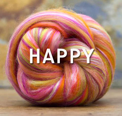 HAPPY 23 Micron merino/tussah silk 70/30 blend - ONE POUND PRE-ORDER - please give up to 3 weeks for shipping of pre-order fibers