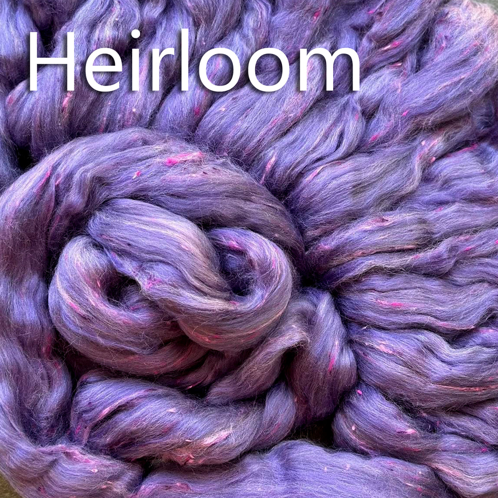 HEIRLOOM - Merino, South American Wool, Viscose Tweed Bits and Bamboo Rayon - By The Pound - Group Presale