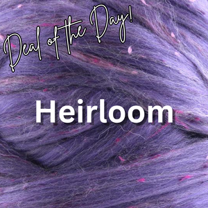 Deal of the Day! 40% OFF - HEIRLOOM Merino, South American, Viscose Tweed Bits and Bamboo Rayon - 1 Ounce - J