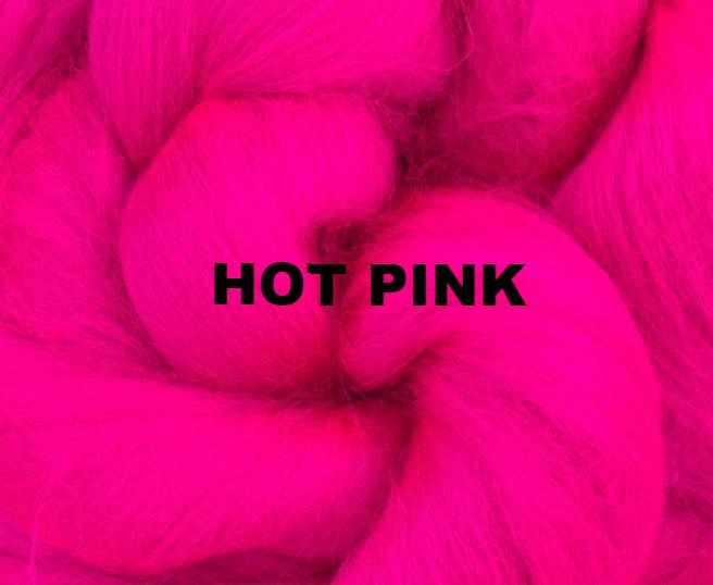 23 mic Merino Hot Pink - 1 Ounce - J