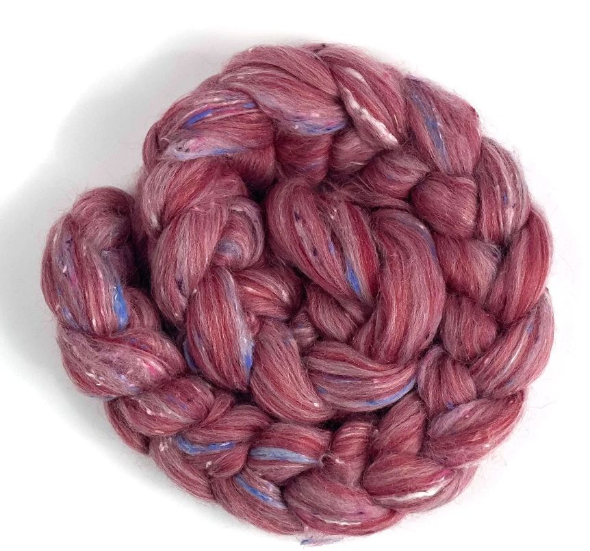 NEW BLEND! JAM - 70/30 Polwarth and Viscose Nepps - 20% off by the pound pound -  please give up to 3 weeks for shipment)