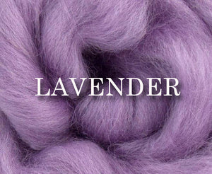 Corriedale LAVENDER by the ounce in stock - m