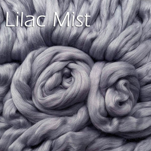 LILAC MIST- custom milled blend - 23 micron merino/ tussal silk - 40% off by the ounce - pre-order (Copy)