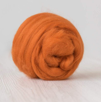 75% Merino/25% Mohair combed top MARIGOLD - DHG - 1 ounce   - m