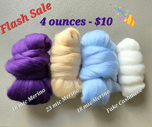 Soft Merino and Fake Cashmere Sampler - 4 Ounces - J