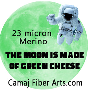 23 Micron merino blends - The Moon is Made of Green Cheese  - ONE POUND - This is a group order, Please give up to 3 weeks for shipment