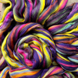 NEW CUSTOM BLEND!  MARDI PARTY - 23 micron merino custom milled blend just in.  one ounce in stock