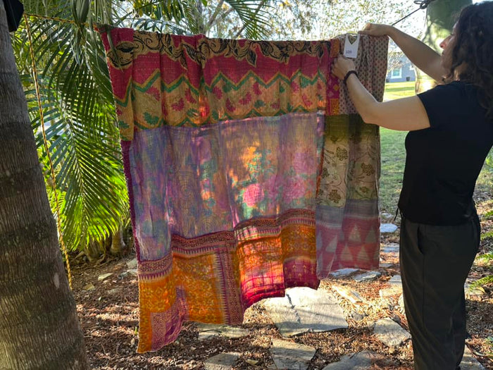 COUNTDOWN TO CHRISTMAS DAY 3 - KANTHA QUILT #109