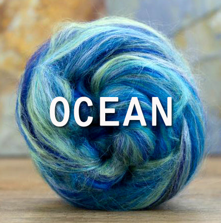 OCEAN 23 Micron merino/tussah silk 70/30 blend - ONE POUND PRE-ORDER - please give up to 3 weeks for shipping of pre-order fibers (Copy)