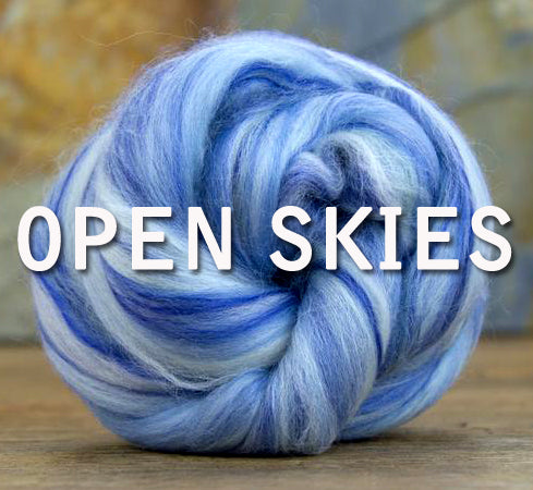 OPEN SKIES 23 Micron Merino and Bamboo Rayon - 1 pound pre-order **please give up to 3 weeks for shipment**