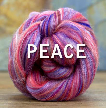 PEACE  23 Micron merino/tussah silk 70/30 blend - ONE POUND PRE-ORDER - please give up to 3 weeks for shipping of pre-order fibers