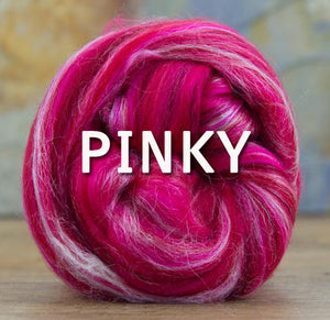 PINKY  23 Micron merino/tussah silk 70/30 blend - ONE POUND PRE-ORDER - please give up to 3 weeks for shipping of pre-order fibers