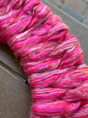 PINKY  23 Micron merino/tussah silk 70/30 blend - ONE POUND PRE-ORDER - please give up to 3 weeks for shipping of pre-order fibers