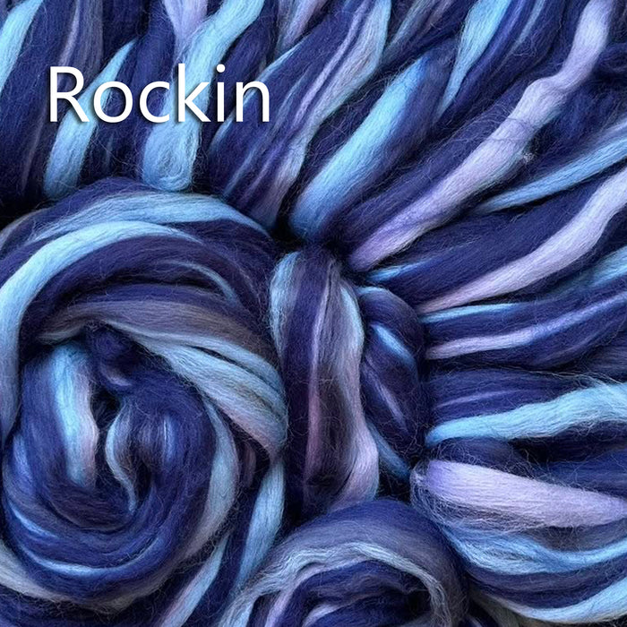 ROCKIN - 23 micron Merino blend in stock  by the ounce -j