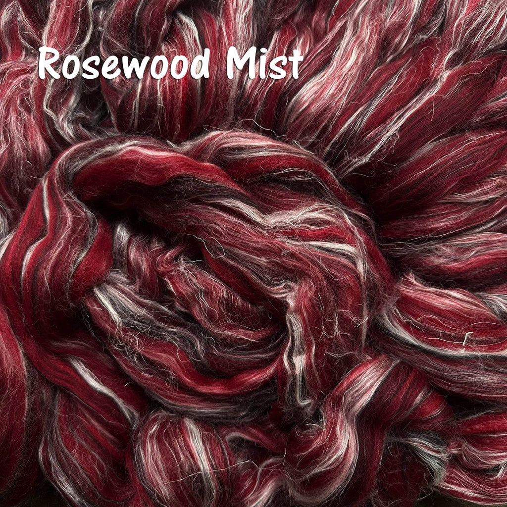 ROSEWOOD MIST - custom milled blend - Merino/bamboo/flax - 40% off by the ounce - pre-order