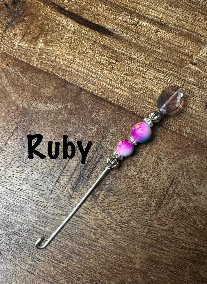 Handmade Orifice Hook - RUBY