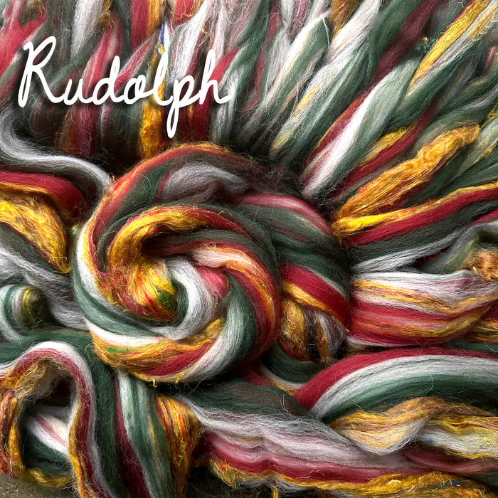 RUDOLPH - Shetland/pulled sari silk - once ounce - m