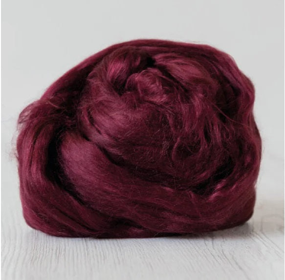 Mulberry silk combed top DHG -  SOFT FRUIT- 1/2 ounce - M