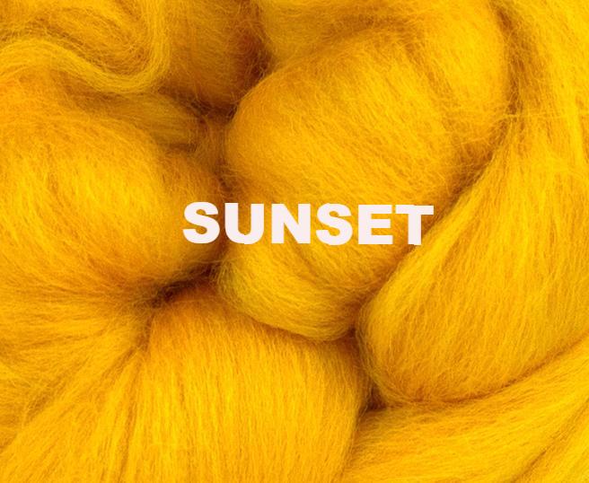 Sunset Corriedale Combed Top - One Ounce - J