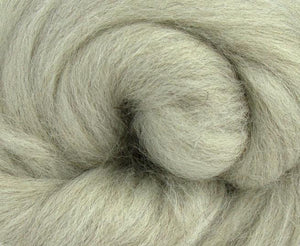 $2 for Tuesday! Light Grey Swaledale Combed Top - 2 Ounces - J