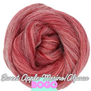 BOGO! SWEET APPLE Merino & Alpaca Blend Top - BUY 2 Ounces and Get 2 Ounces FREE! - J