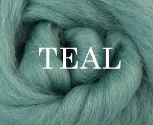 Corriedale TEAL  by the ounce in stock - m