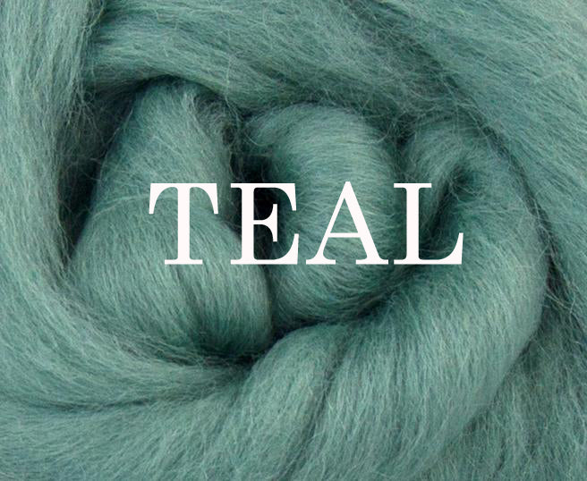 Corriedale TEAL  by the ounce in stock - m