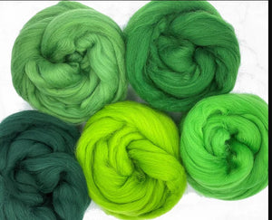 TOAD  - group sale - Fiber jelly beans 23 micron Merino -  1.1 pounds ** please give up to 3 weeks for delivery***