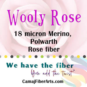 WOOLY ROSE -  18 micron Merino/Polwarth/rose fiber - ONE OUNCE