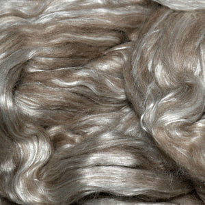 Deal Of The Day! YAKKITY YAK - 50/50  Brown Yak/Mulberry silk combed top -4 Ounces IN STOCK