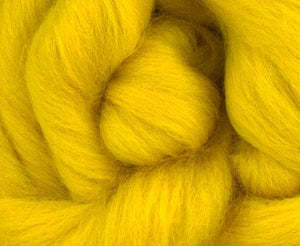 YELLOW - Corriedale by the ounce in stock - m